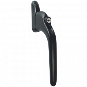 ASEC Espag Inline Handle With Spindle - Black - 40mm Spindle