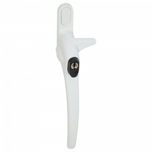 ERA Charisma Inline Cockspur Locking Espag Handle - 12mm LH Locking White
